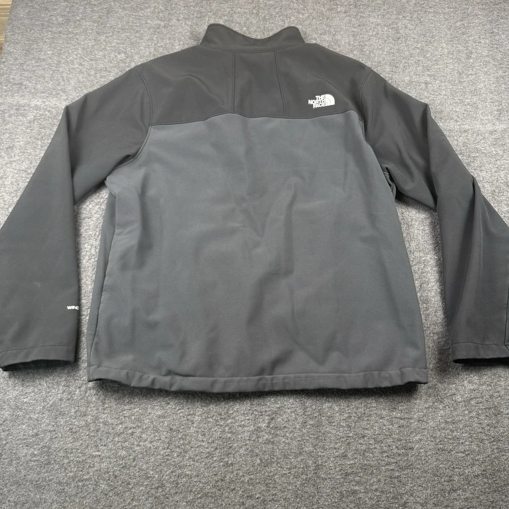 The North Face Jacket Mens XL‎ Black WindWall Softshell Full Zip Hiking Outdoors